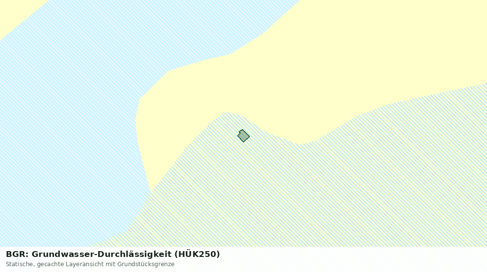 Statische Kartenansicht: BGR: Grundwasser-Durchlässigkeit (HÜK250)