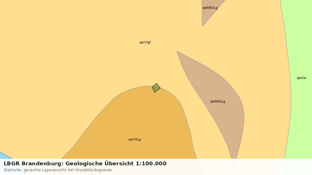 Statische Kartenansicht: LBGR Brandenburg: Geologische Übersicht 1:100.000