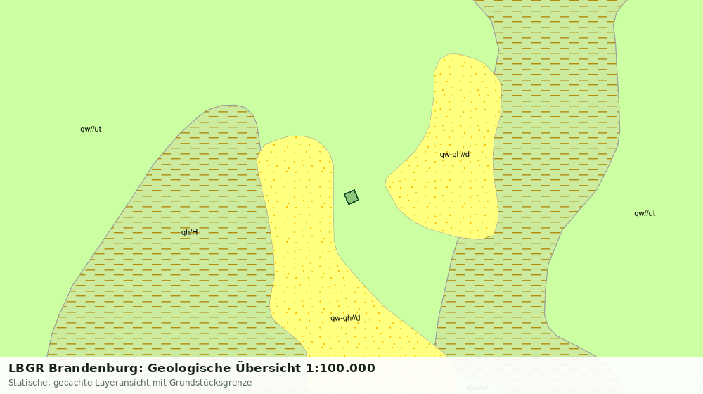 Statische Kartenansicht: LBGR Brandenburg: Geologische Übersicht 1:100.000