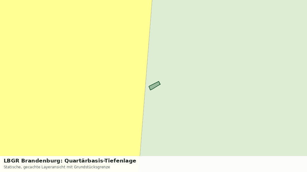 Statische Kartenansicht: LBGR Brandenburg: Quartärbasis-Tiefenlage