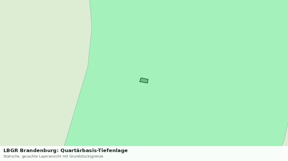 Statische Kartenansicht: LBGR Brandenburg: Quartärbasis-Tiefenlage