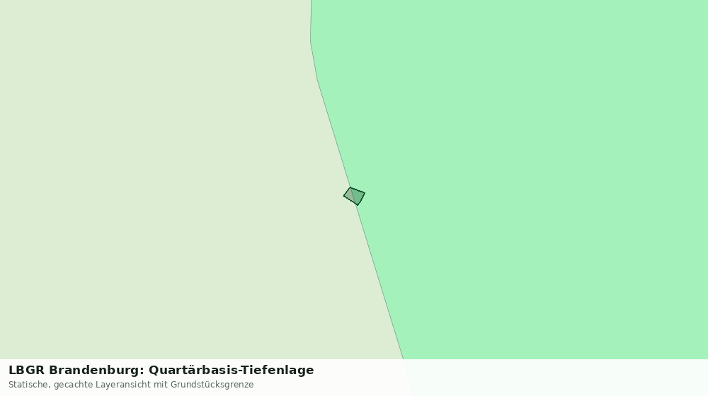 Statische Kartenansicht: LBGR Brandenburg: Quartärbasis-Tiefenlage