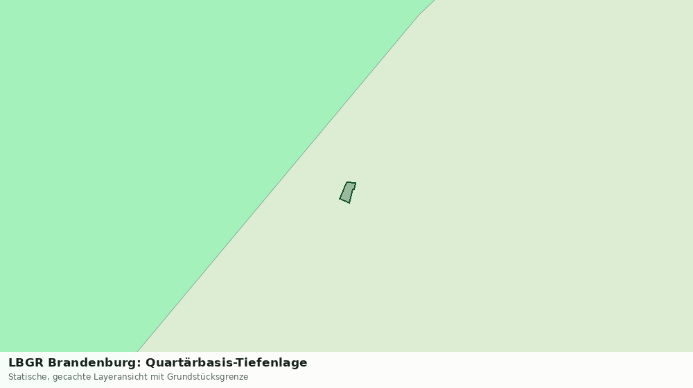 Statische Kartenansicht: LBGR Brandenburg: Quartärbasis-Tiefenlage