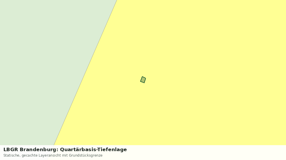 Statische Kartenansicht: LBGR Brandenburg: Quartärbasis-Tiefenlage