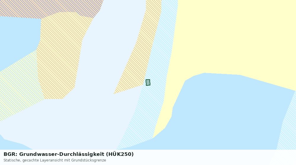Statische Kartenansicht: BGR: Grundwasser-Durchlässigkeit (HÜK250)