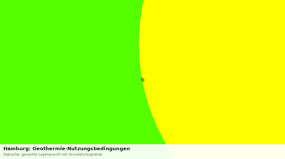Statische Kartenansicht: Hamburg: Geothermie-Nutzungsbedingungen