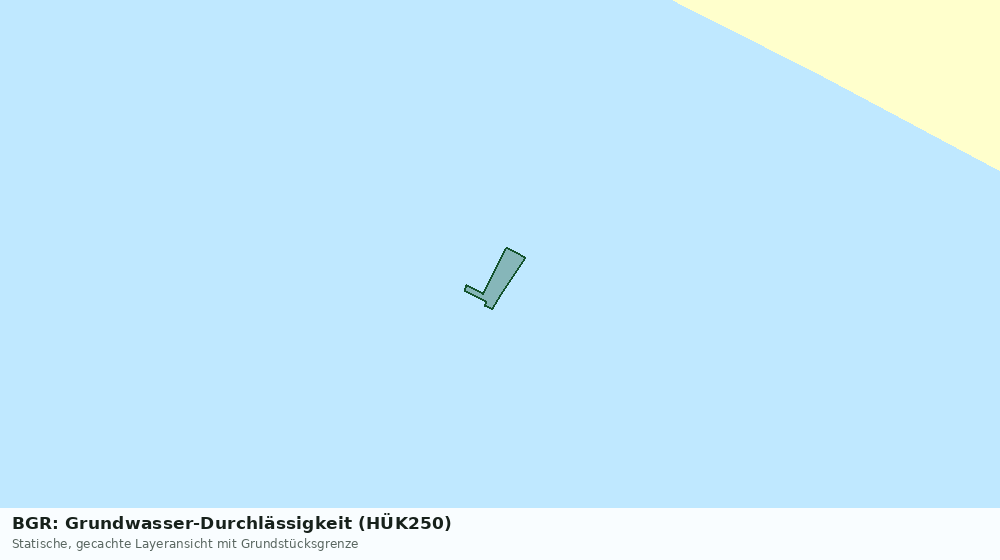Statische Kartenansicht: BGR: Grundwasser-Durchlässigkeit (HÜK250)
