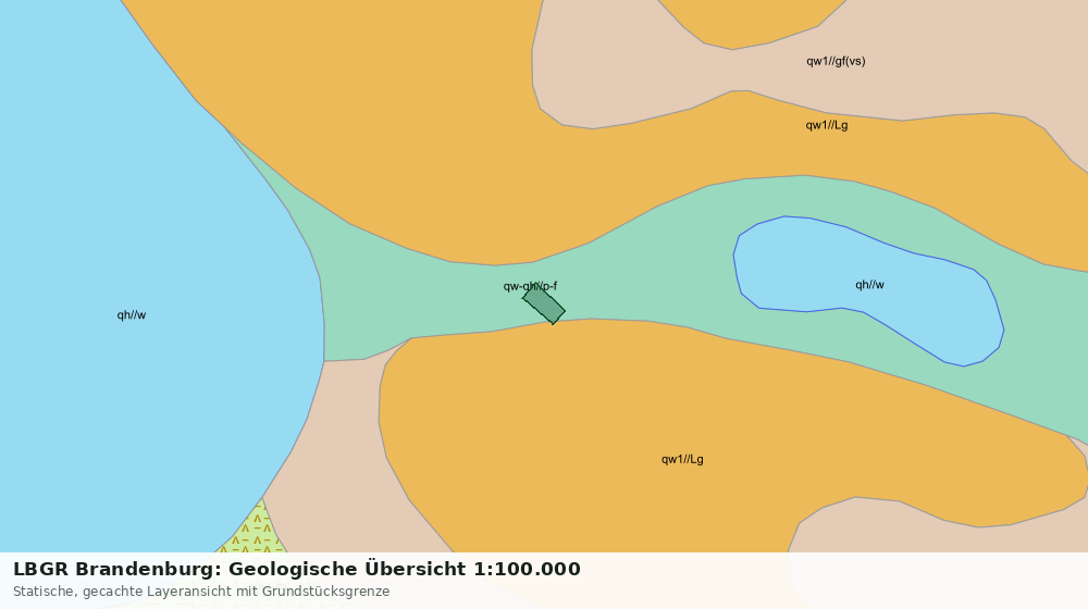 Statische Kartenansicht: LBGR Brandenburg: Geologische Übersicht 1:100.000