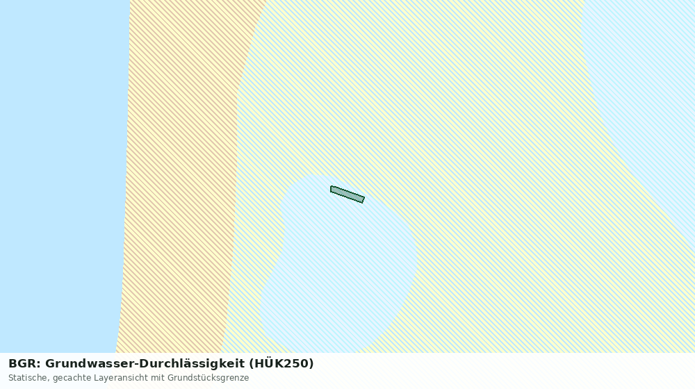 Statische Kartenansicht: BGR: Grundwasser-Durchlässigkeit (HÜK250)