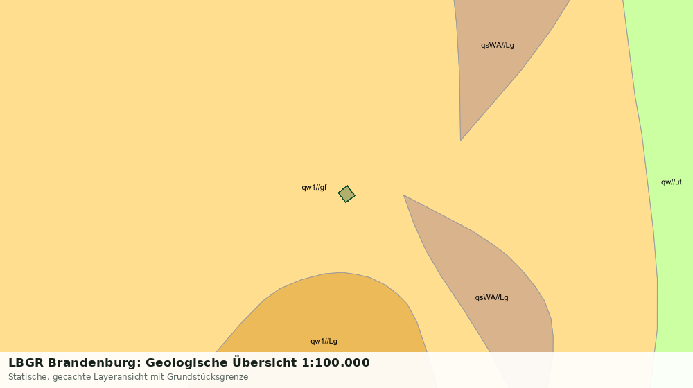 Statische Kartenansicht: LBGR Brandenburg: Geologische Übersicht 1:100.000