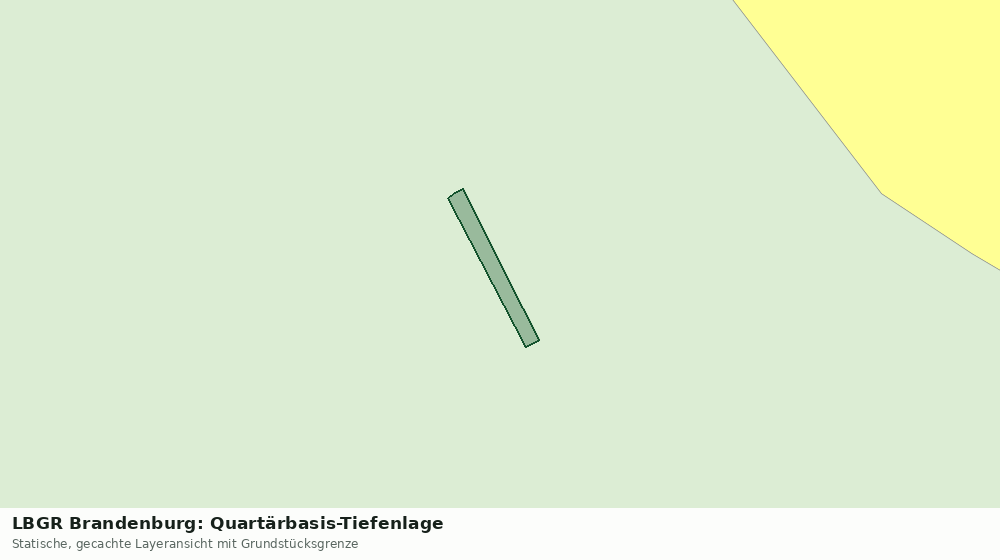 Statische Kartenansicht: LBGR Brandenburg: Quartärbasis-Tiefenlage