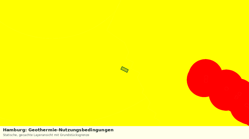 Statische Kartenansicht: Hamburg: Geothermie-Nutzungsbedingungen