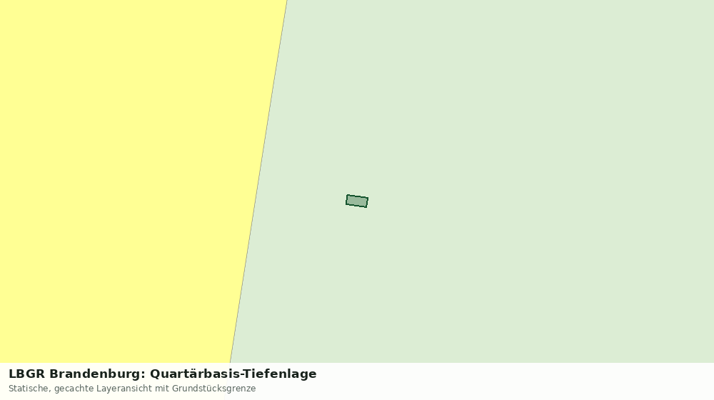 Statische Kartenansicht: LBGR Brandenburg: Quartärbasis-Tiefenlage