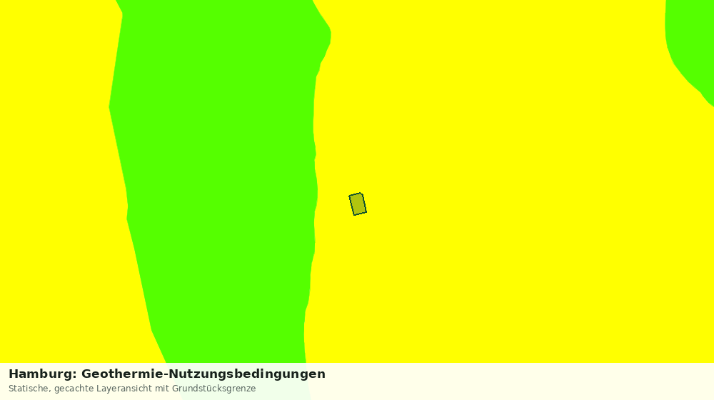 Statische Kartenansicht: Hamburg: Geothermie-Nutzungsbedingungen