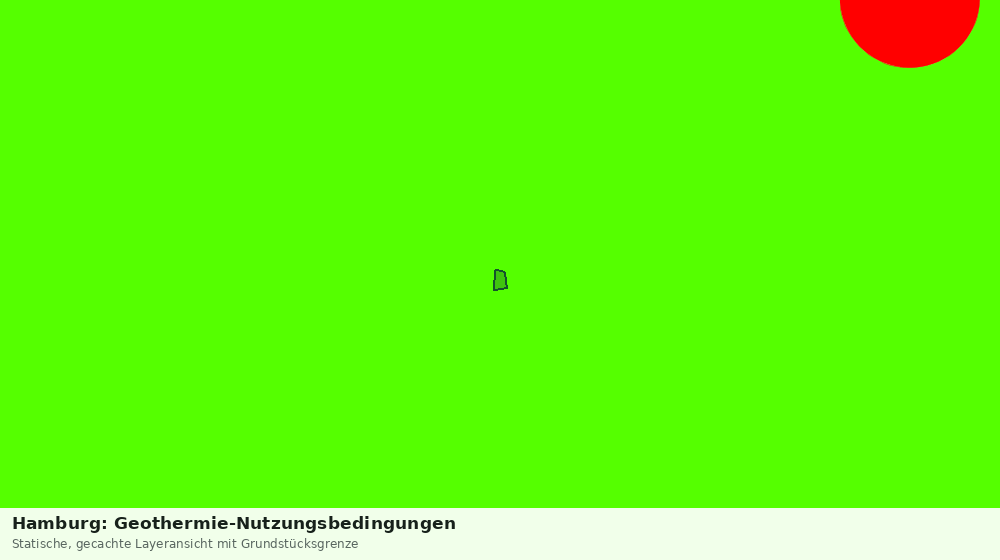 Statische Kartenansicht: Hamburg: Geothermie-Nutzungsbedingungen