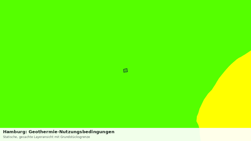 Statische Kartenansicht: Hamburg: Geothermie-Nutzungsbedingungen