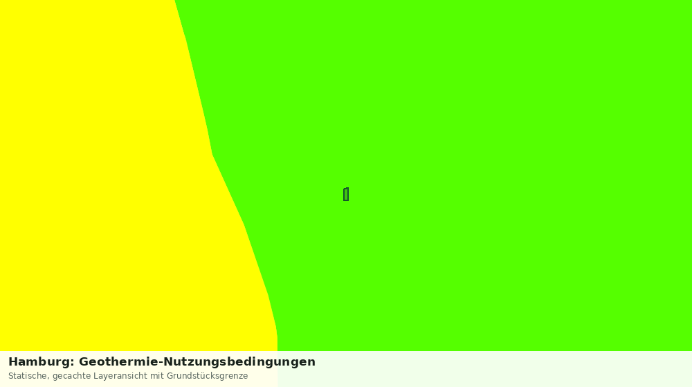 Statische Kartenansicht: Hamburg: Geothermie-Nutzungsbedingungen