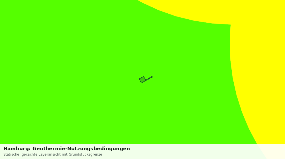 Statische Kartenansicht: Hamburg: Geothermie-Nutzungsbedingungen