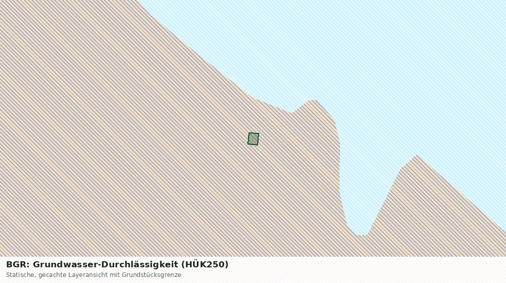 Statische Kartenansicht: BGR: Grundwasser-Durchlässigkeit (HÜK250)
