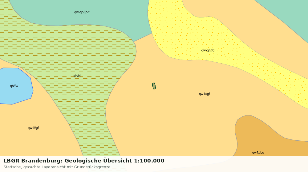 Statische Kartenansicht: LBGR Brandenburg: Geologische Übersicht 1:100.000