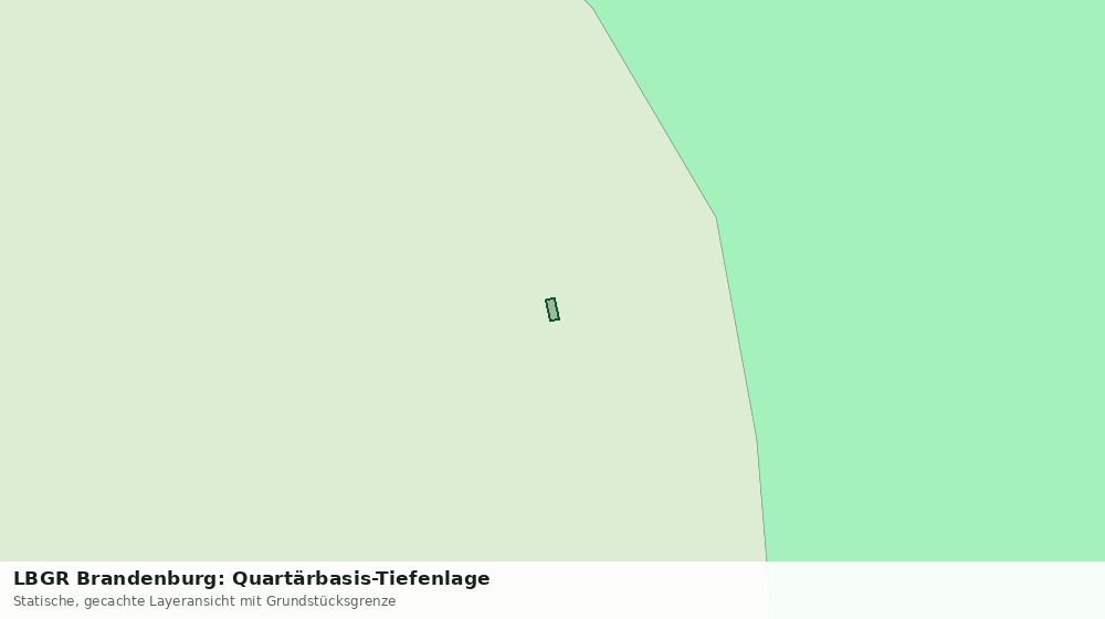 Statische Kartenansicht: LBGR Brandenburg: Quartärbasis-Tiefenlage