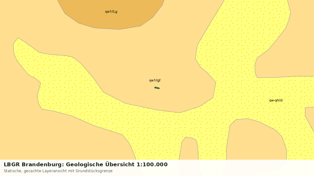Statische Kartenansicht: LBGR Brandenburg: Geologische Übersicht 1:100.000