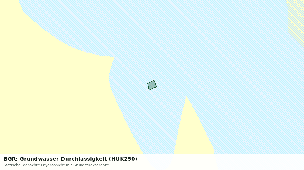Statische Kartenansicht: BGR: Grundwasser-Durchlässigkeit (HÜK250)