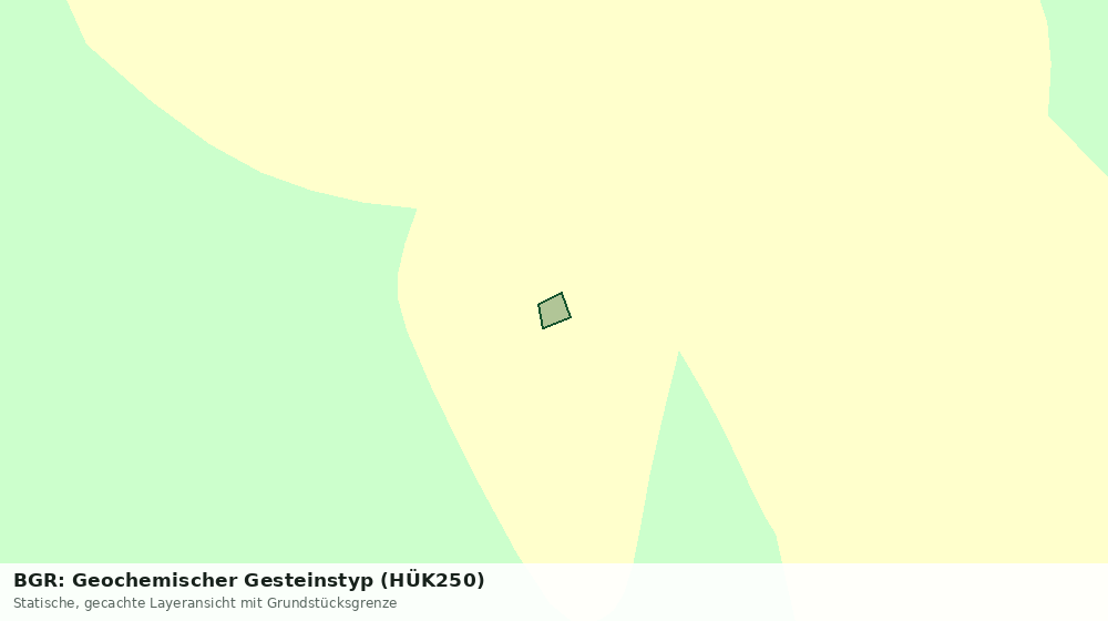Statische Kartenansicht: BGR: Geochemischer Gesteinstyp (HÜK250)
