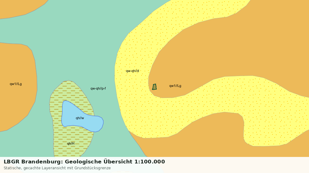 Statische Kartenansicht: LBGR Brandenburg: Geologische Übersicht 1:100.000