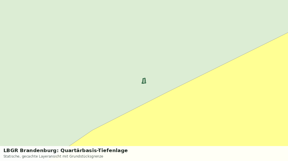 Statische Kartenansicht: LBGR Brandenburg: Quartärbasis-Tiefenlage