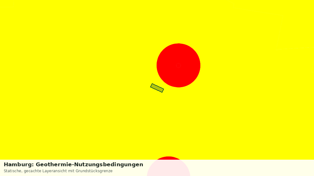 Statische Kartenansicht: Hamburg: Geothermie-Nutzungsbedingungen