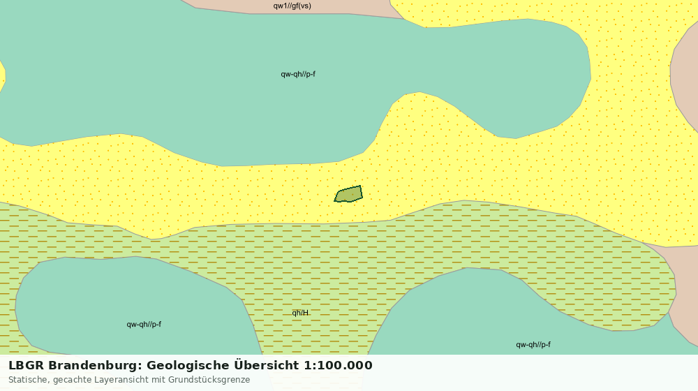Statische Kartenansicht: LBGR Brandenburg: Geologische Übersicht 1:100.000
