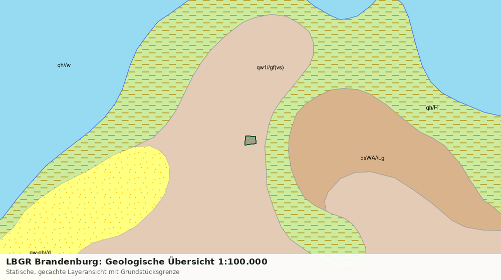 Statische Kartenansicht: LBGR Brandenburg: Geologische Übersicht 1:100.000