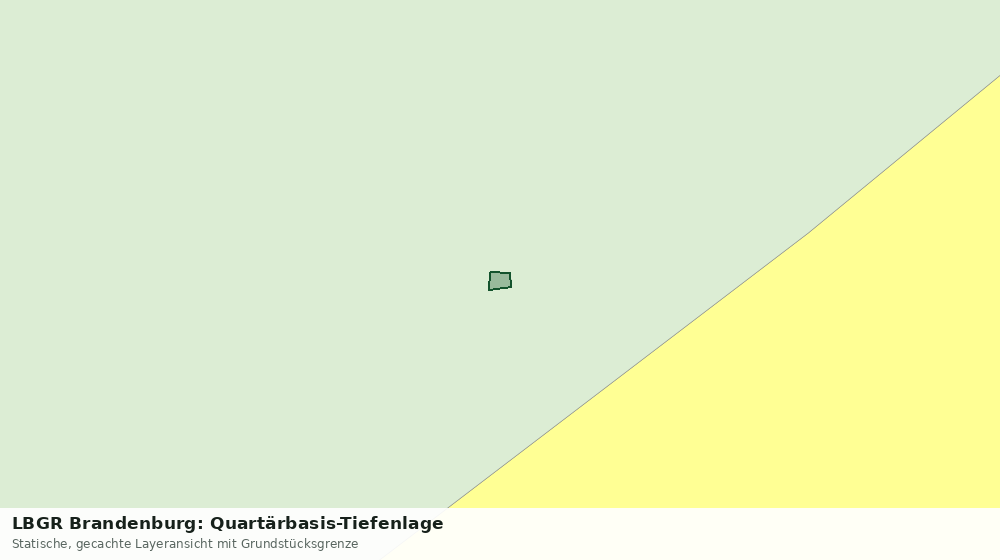 Statische Kartenansicht: LBGR Brandenburg: Quartärbasis-Tiefenlage