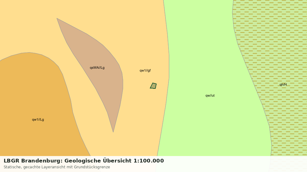 Statische Kartenansicht: LBGR Brandenburg: Geologische Übersicht 1:100.000