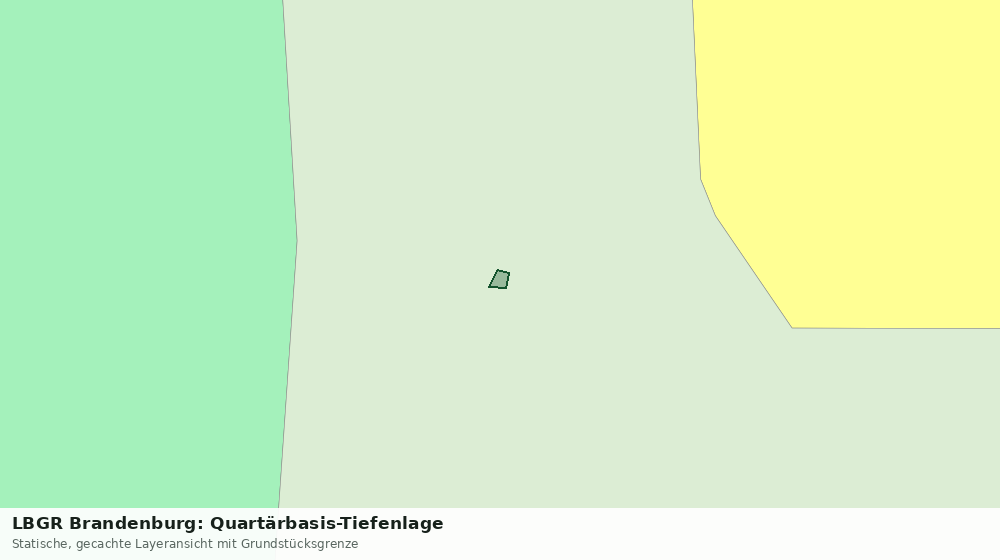 Statische Kartenansicht: LBGR Brandenburg: Quartärbasis-Tiefenlage