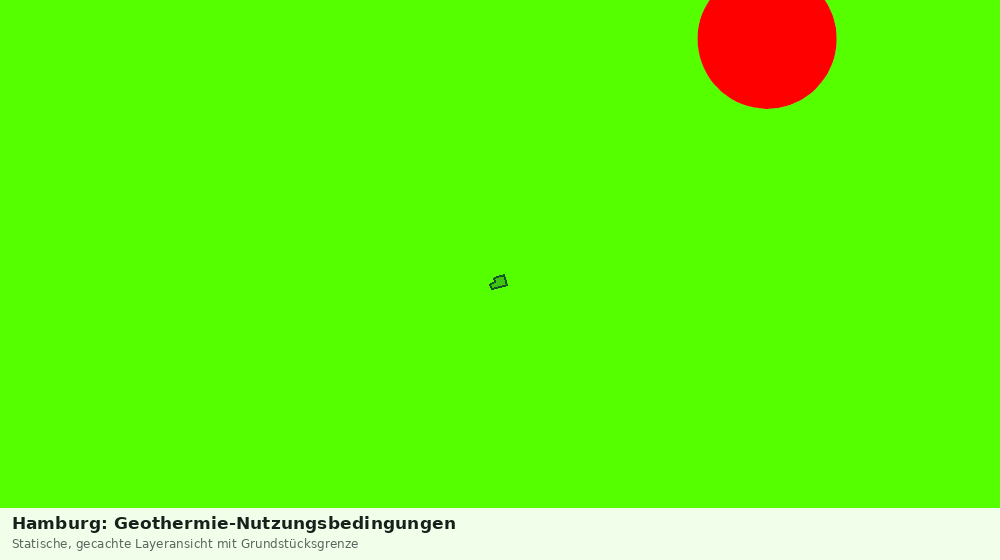 Statische Kartenansicht: Hamburg: Geothermie-Nutzungsbedingungen