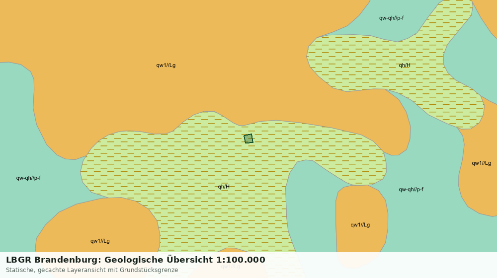 Statische Kartenansicht: LBGR Brandenburg: Geologische Übersicht 1:100.000