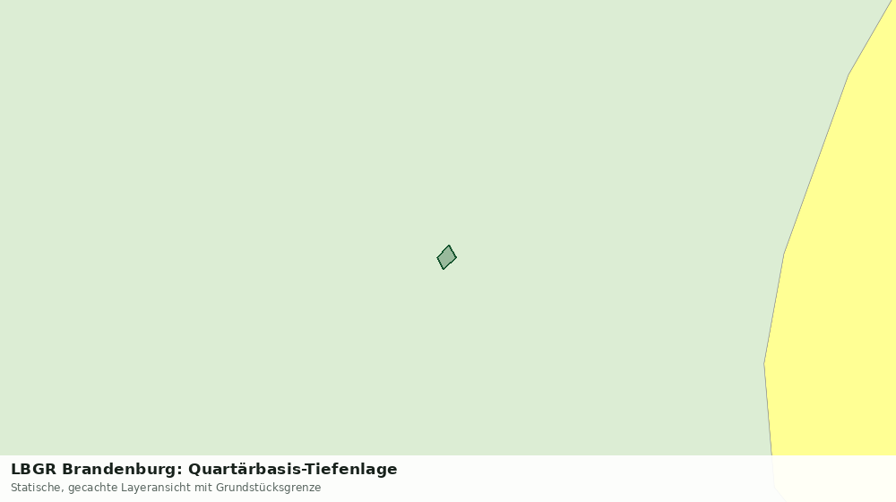 Statische Kartenansicht: LBGR Brandenburg: Quartärbasis-Tiefenlage