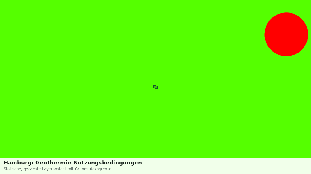 Statische Kartenansicht: Hamburg: Geothermie-Nutzungsbedingungen