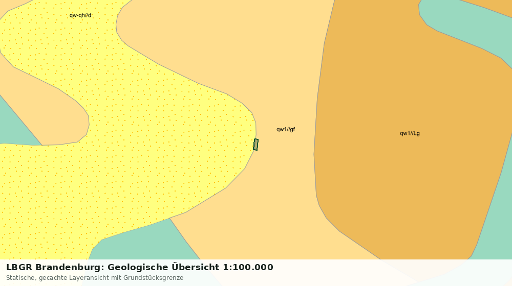 Statische Kartenansicht: LBGR Brandenburg: Geologische Übersicht 1:100.000