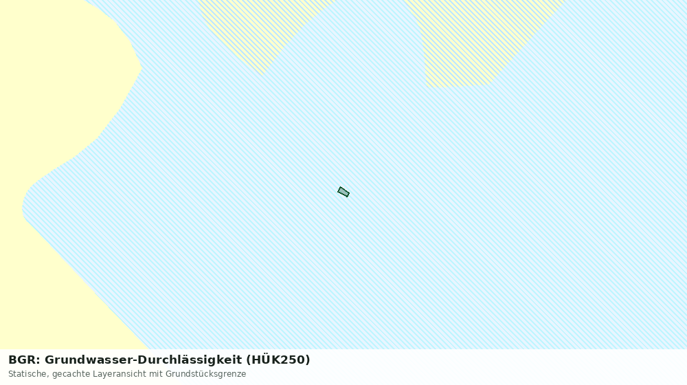 Statische Kartenansicht: BGR: Grundwasser-Durchlässigkeit (HÜK250)