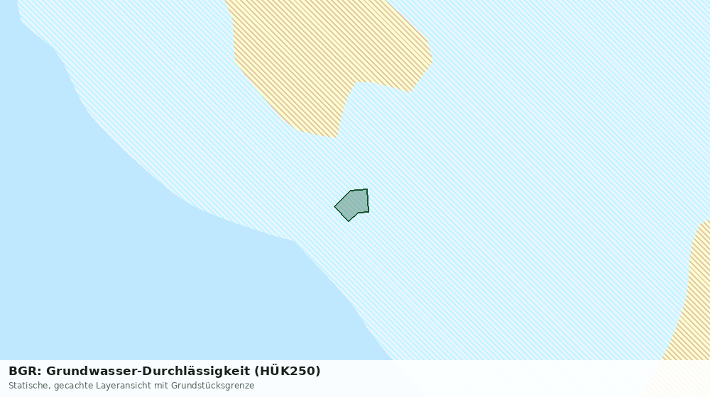 Statische Kartenansicht: BGR: Grundwasser-Durchlässigkeit (HÜK250)