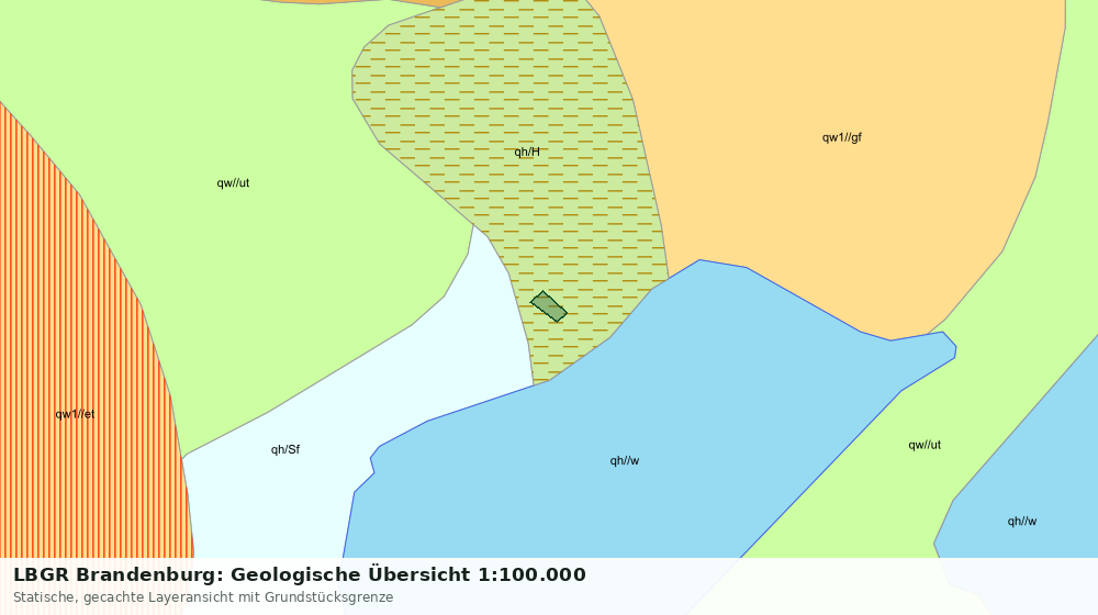 Statische Kartenansicht: LBGR Brandenburg: Geologische Übersicht 1:100.000