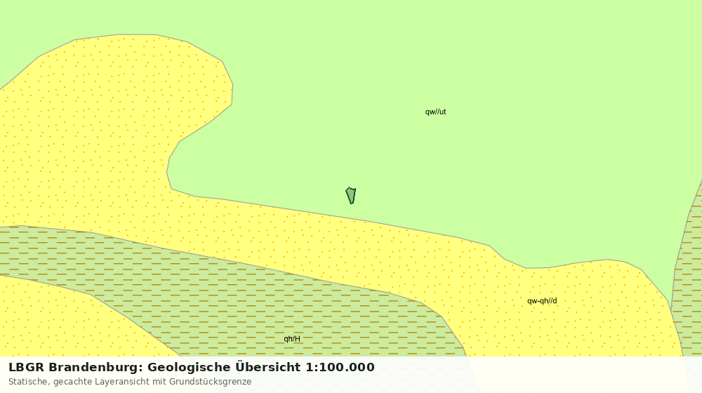 Statische Kartenansicht: LBGR Brandenburg: Geologische Übersicht 1:100.000