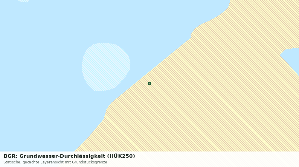 Statische Kartenansicht: BGR: Grundwasser-Durchlässigkeit (HÜK250)