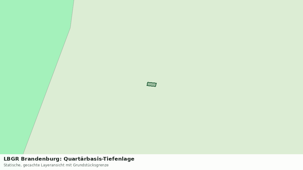 Statische Kartenansicht: LBGR Brandenburg: Quartärbasis-Tiefenlage