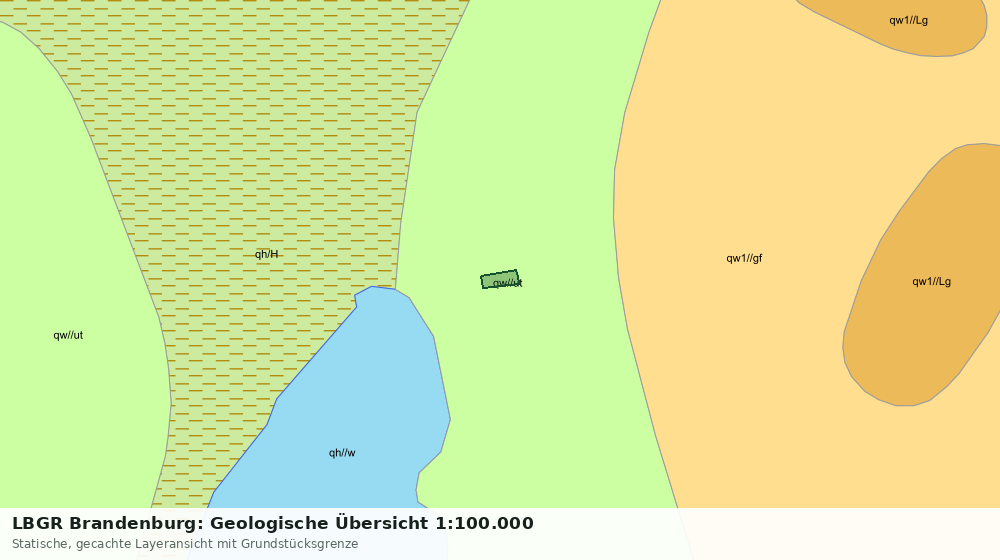 Statische Kartenansicht: LBGR Brandenburg: Geologische Übersicht 1:100.000