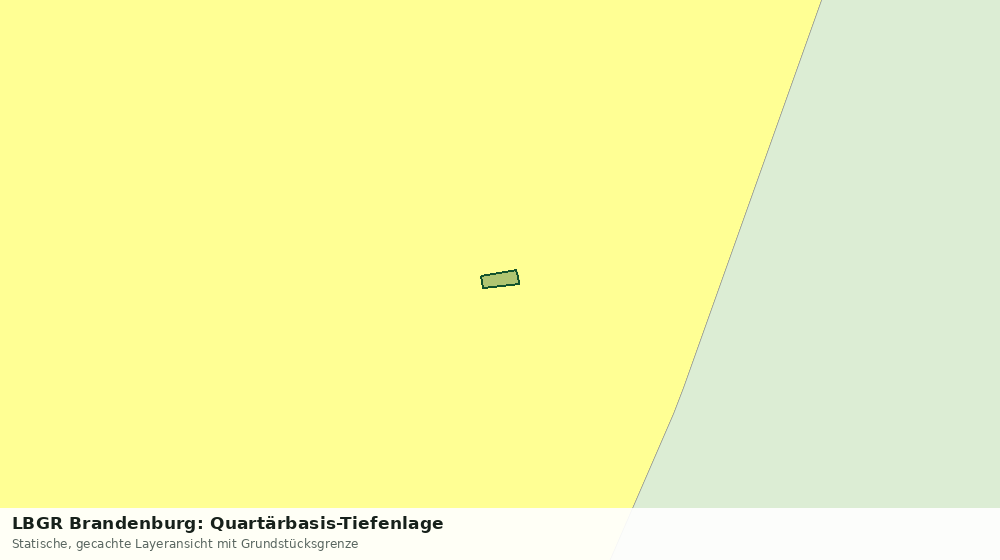 Statische Kartenansicht: LBGR Brandenburg: Quartärbasis-Tiefenlage