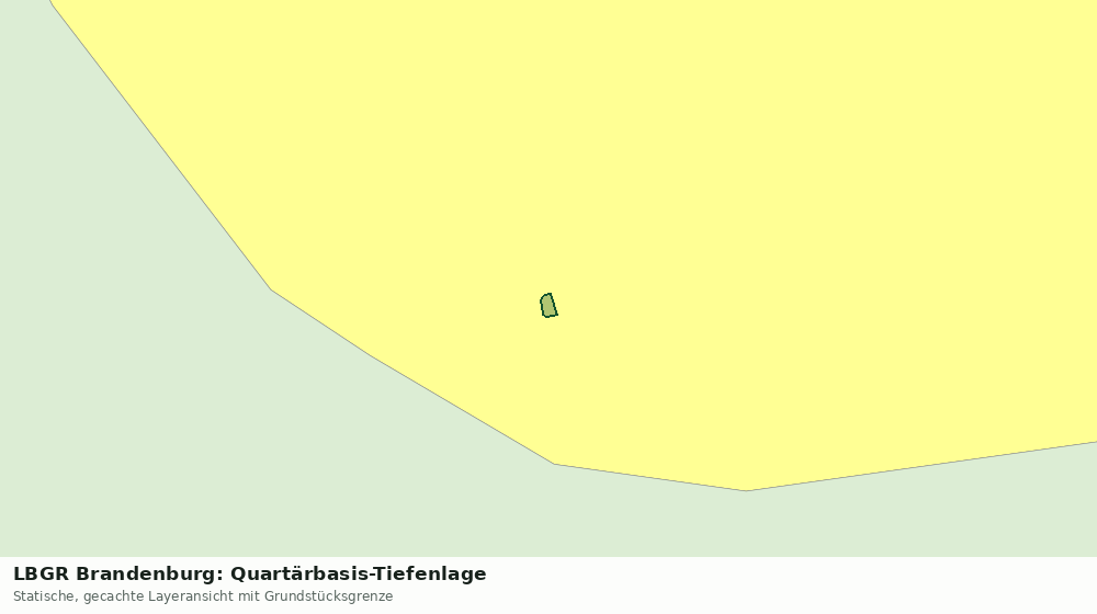 Statische Kartenansicht: LBGR Brandenburg: Quartärbasis-Tiefenlage